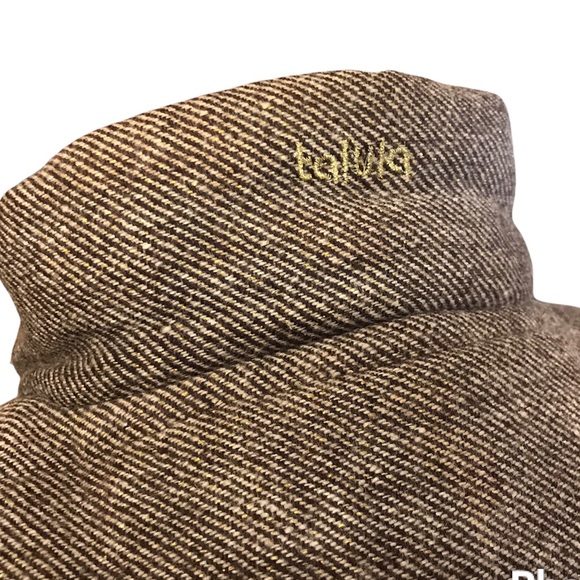 TALULA Aritzia Brown Gold Italian WOOL Quilted PUFFER VEST! 🍂 - Picture 8 of 13